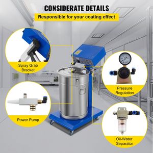 Nuevo Sistema de Recubrimiento Electrostático en Polvo, Pistola de Pulverización, Equipo de Pintura, Maquinaria de Recubrimiento de Metales - Product Image 6