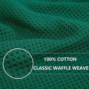 Paquete de 8 Paños de Cocina Ultra Suaves 100% Algodón con Tejido Waffle, Secado Rápido, 12 x 12 Pulgadas, Verde Oscuro, Toallas de Limpieza Absorbentes - Product Image 6