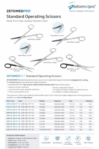 Ciseaux de retrait de sutures Spencer 9 cm, à pointe aiguisée/arrondie, en acier inoxydable de haute qualité, instrument chirurgical - Product Image 2