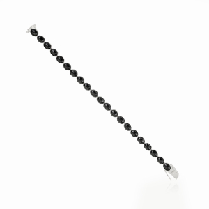 Black Start Gemstone Sleek 925 Sterling Silver Bezel <b>Set</b> Fine Tennis Bracelet For Women's Daily Wear Jewelry Accessories - Product Image 6