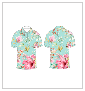 Camisa Polo con Estampado Floral Acuarela para Hombre, Camisa Casual de Manga Corta para Verano - Product Image 3