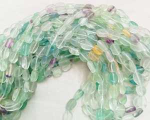 Cuentas Ovaladas Lisas de Fluorita Verde Pulida para Fabricación de Joyas, DIY, Pulseras, Collares, Manualidades, Moda - Product Image 3