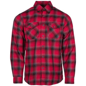 Chemise en flanelle pour homme de haute qualité, à carreaux personnalisés, grande taille, mélange de polyester, manches longues - Product Image 3