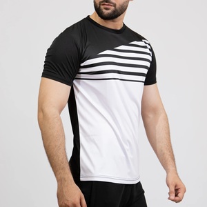 Camiseta Casual de Manga Corta para Hombre, Cuello Redondo, Secado Rápido, Corte Regular, Tejido de Punto, 100% Algodón, Transpirable, Lisa - Product Image 3