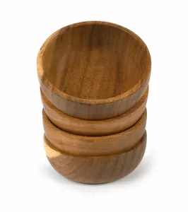 Bols en bois de sésame de luxe de haute qualité pour servir des amuse-gueules lors de fêtes, écologiques et durables, taille personnalisée au prix d'exportation - Product Image 1