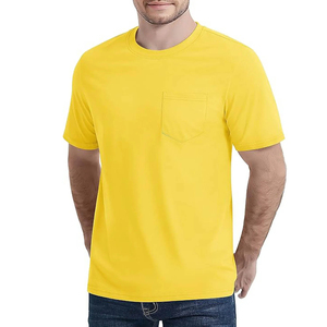 T-shirt décontracté basique à manches courtes pour homme, coupe ajustée, col ras du cou, uni, été - Product Image 2