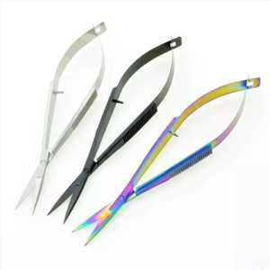 Premium Professional Heavy Duty Eco-Friendly Spring Scissors <b>Nail</b> Cuticle Trimming Sharp Stainless Steel Curved Blades Powder - Product Image 1