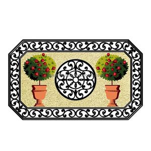 Tapis de coco modernes et écologiques à dos en caoutchouc Tapis de jute faits à la main les plus vendus avec piégeage efficace de la saleté lavable pour un usage domestique - Product Image 2