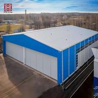 Atelier en structure métallique à isolation thermique ignifuge pour la fabrication de métaux, la logistique et la construction d'entrepôts