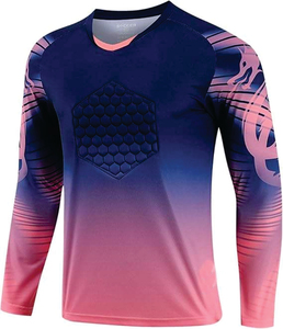 Adult Football Goalkeeper Jersey Full Set Professional Anti-Collision <b>Door</b> Uniform Anti-Fall Long Sleeve Trousers Polyester - Product Image 3
