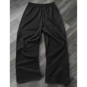 Pantalon de survêtement décontracté pour homme, coupe évasée, anti-plis, en nylon coupe-vent, noir, en polyester, prix raisonnable, personnalisable OEM - Product Image 4