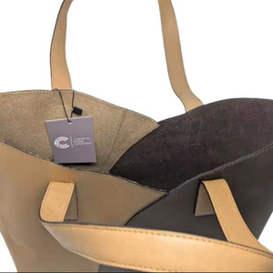 Bolso de mano de cuero marrón tejido a mano para mujer, elegante bolso tote, proveedor mayorista de la India a precio de mayoreo. - Product Image 2