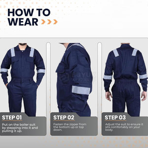 ชุดคลุมทำงานผ้าทนทาน ระบายอากาศได้ดี รับผลิตจำนวนมาก ได้รับการรับรองมาตรฐาน CE สวมใส่สบายและมีประสิทธิภาพด้านความปลอดภัยที่เชื่อถือได้ - Product Image 5