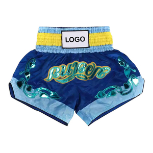 Nouveaux shorts thaïlandais 2026 les plus vendus en polyester de haute qualité, vente en gros OEM, unis et extensibles pour le combat, le MMA, le Kick Boxing, le Muay Thai - Product Image 3