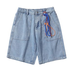 Nouveau style – Short en jean délavé uni pour homme, coupe classique, prix abordable, fabriqué au Pakistan - Product Image 5