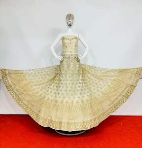 Zarna 16 Kali Net Lehenga Señoras Boda nupcial paquistaní Lehenga Full Jarkan Stone Mirror Shisha Heavy Glitter Can-Can Big - Product Image 2