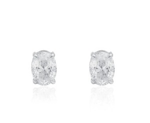 Pendientes de Oro Rosa con Diamantes Naturales para Mujer, Corte Brillante Redondo, Modernos, para Compromiso, Boda, Fiesta, Aniversario, Regalo, Joyería - Product Image 5
