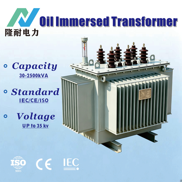S22-M Pure Copper Oil Transformer 50/200/630/1600/3150kVA 11kV/0.415kV ONAN Anti-Salt Sand-Proof Fully Sealed Custom Transformer