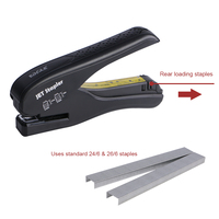 Agrafeuse manuelle élégante pour bureau et école S10065, facile à utiliser, en métal et plastique, alimentation manuelle, format d'agrafes 26/6