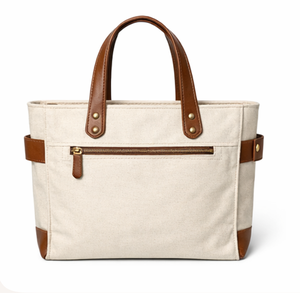 New Style Casual Custom Logo Eco friendly Reusable Multi function Shopping Shoulder Cotton <b>Canvas</b> <b>Tote</b> Bags with Pockets Zipper - Product Image 2