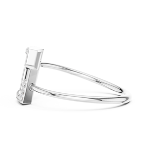 BOUTIQUE Anillo de compromiso de oro de 10K con aspecto clásico de moissanita - Product Image 6