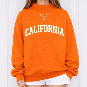 Sweat-shirt confortable pour femme à col haut, en tissu doux, manches longues et design décontracté pour un style quotidien décontracté. - Product Image 6