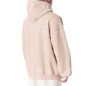 เสื้อฮู้ดดี้ผู้ชายสีพื้นทรงโอเวอร์ไซส์รุ่นใหม่ล่าสุด ผ้าฝ้าย ขายส่ง ราคาสมเหตุสมผล สำหรับขายออนไลน์ - Product Image 6