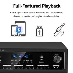 Amplificatore Mixer Professionale <span class=keywords><strong>TR</strong></span>-150W 150W*2 Bluetooth Ottico per Home Theater, KTV, Conferenze, Sistema Audio PA - Product Image 5