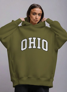 Nueva Sudadera con Capucha Oversize para Mujer, de Moda, para Invierno, Casual, de Forro Polar Suave, Manga Larga, Ajuste Holgado, Estilo Urbano, con Estampado Personalizado en la Parte Delantera - Product Image 4