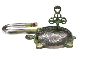 Cadenas en laiton en forme de tortue, style antique, décoratif, vintage, de sécurité pour porte, armoire, boîte - Product Image 4