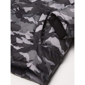 Custom Logo OEM Unisex <b>Winter</b> Hooded Stand Collar Puffer Jacket 100% Nylon Outdoor Warm Patchwork <b>Quilted</b> Camo Colors Front - Product Image 5
