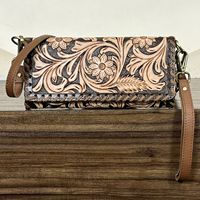 Nouvel Arrivage 2026 – Sac Mini Bandoulière en Cuir Véritable de Vache avec Motifs Floraux et Sangle Réglable pour Femme – Vente en Gros
