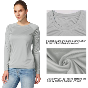 Camiseta Deportiva de Manga Larga para Mujer con Protección Solar UPF 50+, Transpirable, con Capucha y Orificios para Pulgares - Product Image 2