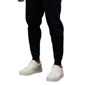 Conjunto Deportivo Informal con Capucha de Forro Polar Negro para Hombre, Ropa Deportiva para Gimnasio, Conjunto para Correr, Ropa Deportiva Activa para Invierno - Product Image 3
