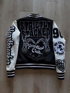 OEM Custom Varsity Jackets Men Embroidery Letterman Jacket Leather Sleeves College Streetwear Jacket Bulk - Product Image 6
