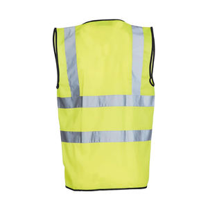 Gilet de sécurité haute visibilité jaune fluorescent pour chantier et entrepôt, veste de travail, chaleco de seguridad reflectante pour hommes - Product Image 4