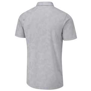 Camiseta de Manga Corta Negra para Hombre, 100% Poliéster, Tejido Piqué, Transpirable, Estilo Casual, Corte Regular, Color Sólido, Tejido de Punto, 180g - Product Image 4