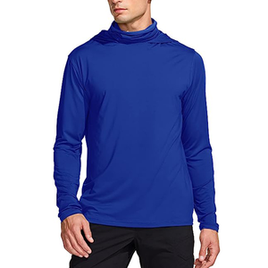 OEM Customized Hooded Rash Guards Fishing Shirts <b>Neck</b> <b>Gaitor</b> UPF50+ Long Sleeve UV Protection Quick Dry Eco-Friendly Breathable - Product Image 6