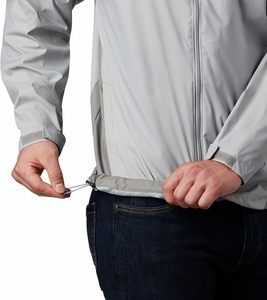 Custom Men's Plus-Size Breathable Hooded Rain Jacket Waterproof Windproof Windbreaker Zipper for Outdoor <b>Cycling</b> Hiking Summer - Product Image 1