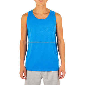 Men's Casual Fitness Stringer Tank Tops High Quality <b>Bodybuilding</b> Workout <b>Vest</b> with Custom Logo - Product Image 1
