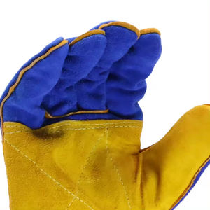 Guantes de Soldadura de Cuero Vacuno de Primera Calidad, Guantes de Soldador de Cuero Suave Antidesgaste, Guantes de Seguridad para Trabajo Industrial, Protección para las Manos - Product Image 4