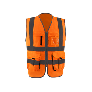 Chaleco de Seguridad para Hombre, Chaleco de Trabajo Impermeable y Transpirable de Alta Visibilidad, 100% Poliéster, Servicio OEM, Antibacteriano, de Secado Rápido - Product Image 3