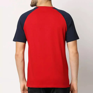 <b>Top</b> Trending Men's 100% Cotton <b>Raglan</b> Full Sleeve T-Shirts Custom Logo Regular Fit Blank O Neck Streetwear Knitted Jersey - Product Image 2