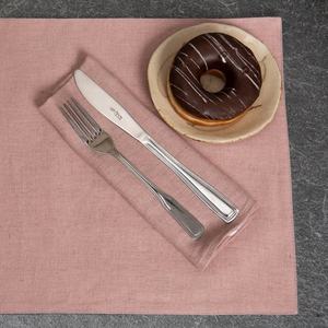 Shannon Linen 100% Serviettes en lin adoucies et tapis de table Ensemble de petites serviettes en tissu Rose poussiéreuse pour salle à manger Emballage en vrac de mariage - Product Image 3