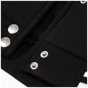 High Quality Quild Lining Snap Button Custom Patch Chenille Embroidery Varsity <b>Bomber</b> <b>Jacket</b> Stand <b>Summer</b> Casual Windproof - Product Image 5