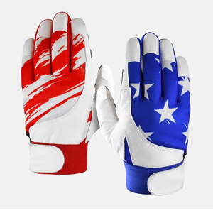 Guantes Deportivos de Dedo Completo, Rojos, Blancos y Azules con Estrellas y Rayas, Impresión por Sublimación, Antideslizantes, de Poliéster, Unisex, para Todas las Estaciones - Product Image 1