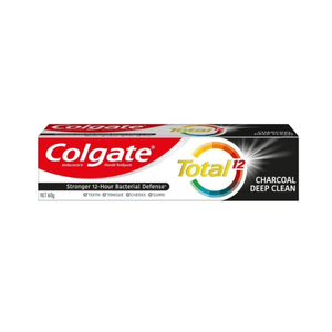 Pasta de Dientes COLGATE TOTAL CHARCOAL CLEAN, 60g X 12 Unidades, Paquete de 6 Dózis - Product Image 1
