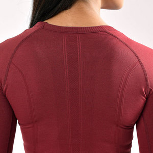 Gym Manufacturer <b>Long</b> <b>Sleeve</b> Shirt Women Workout Wear Compression <b>Long</b> <b>Sleeve</b> Design Quick Dry Top Yoga Wear Running Shirt - Product Image 4