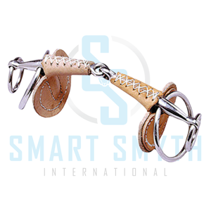 Bocado de Acero Inoxidable Premium con Forma de D para Equitación, con Boquilla Cubierta de Cuero para Entrenamiento Western y Uso Profesional - Product Image 5