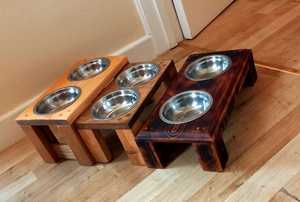 Comedero Doble Elevado para Mascotas, Moderno, de Madera de Mango Sólida de Primera Calidad, Ajustable, para Perros y Gatos, Personalizado, Venta al Por Mayor - Product Image 3